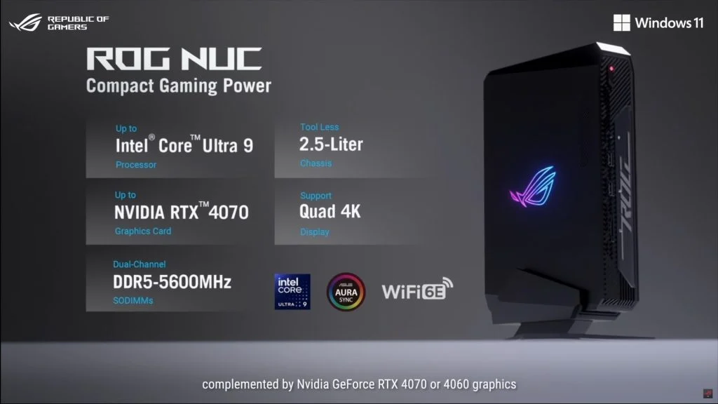 Unveiling the ASUS ROG NUC Mini PC: A Powerful Gaming Compact