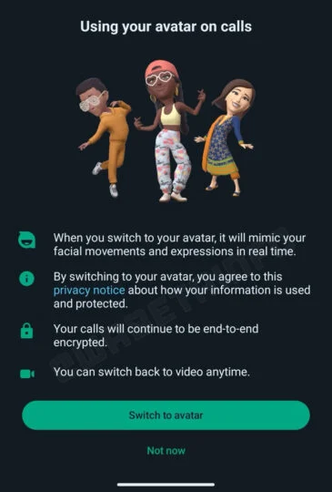 Android Users Will Soon Get Apple Memoji-like Avatars in WhatsApp Video Calls